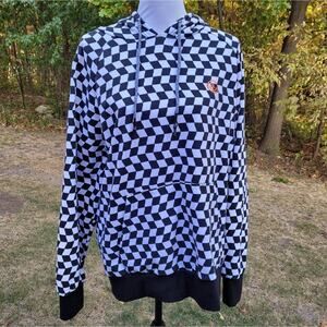 Neff Wavy Checkered Hoodie size Medium